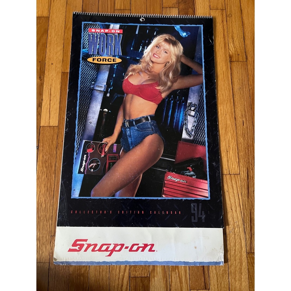Vintage Snap-on Tools 1994 Work Force Collectors Edition Pinup Calendar 24x12
